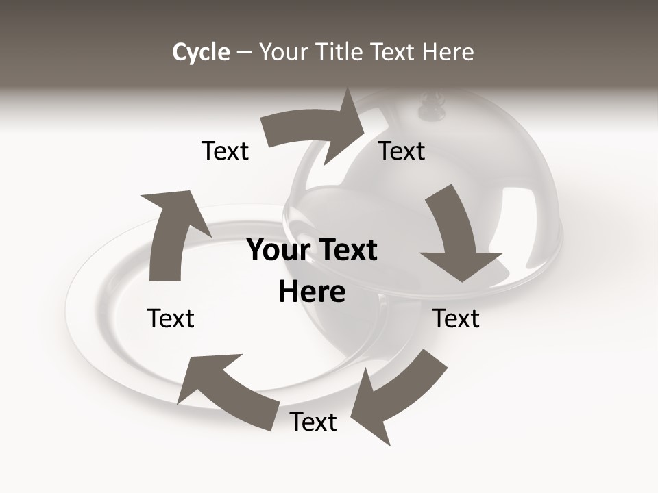 Dinner Plate Silver PowerPoint Template