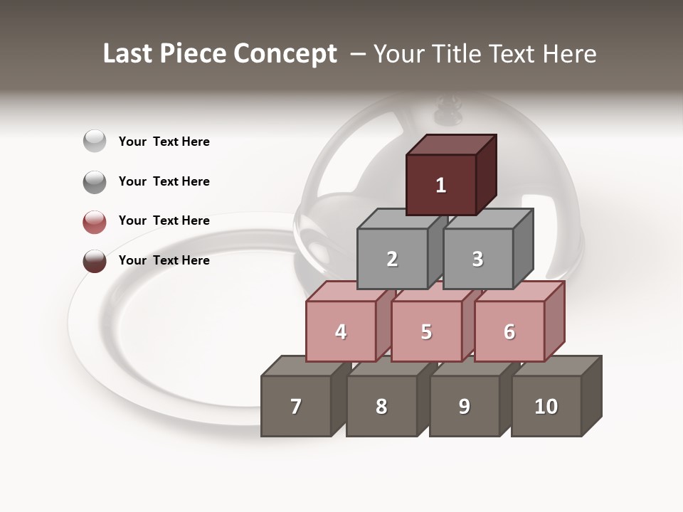 Dinner Plate Silver PowerPoint Template