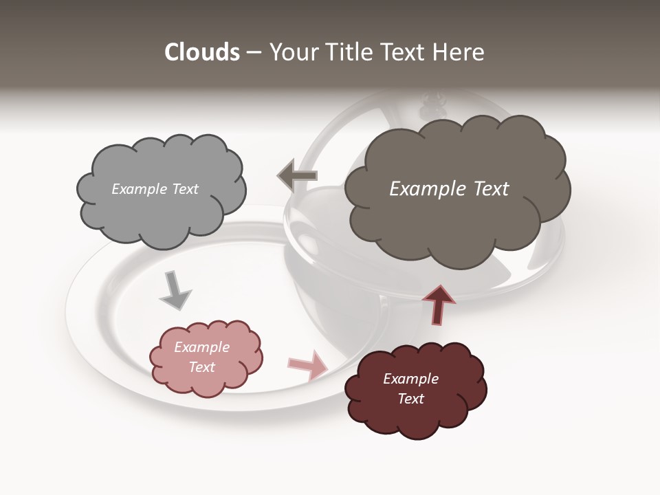 Dinner Plate Silver PowerPoint Template