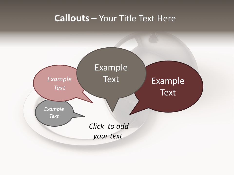 Dinner Plate Silver PowerPoint Template