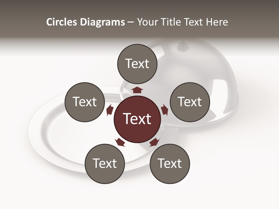 Dinner Plate Silver PowerPoint Template