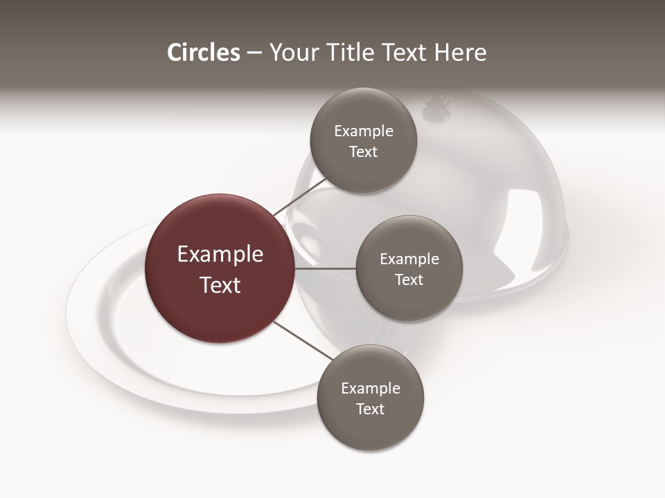 Dinner Plate Silver PowerPoint Template