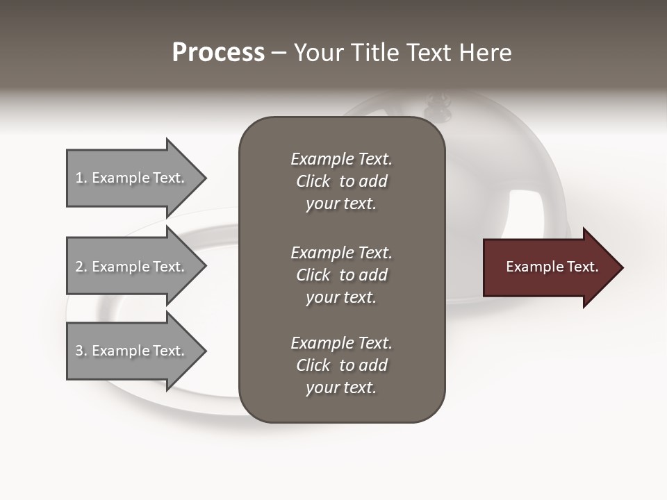 Dinner Plate Silver PowerPoint Template