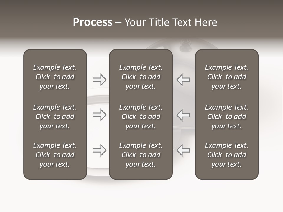 Dinner Plate Silver PowerPoint Template