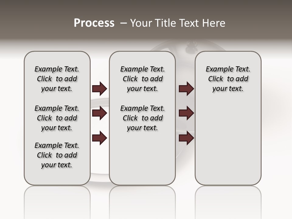 Dinner Plate Silver PowerPoint Template