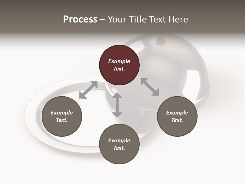 Dinner Plate Silver PowerPoint Template
