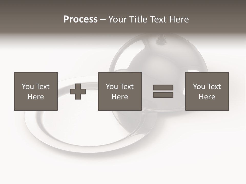 Dinner Plate Silver PowerPoint Template