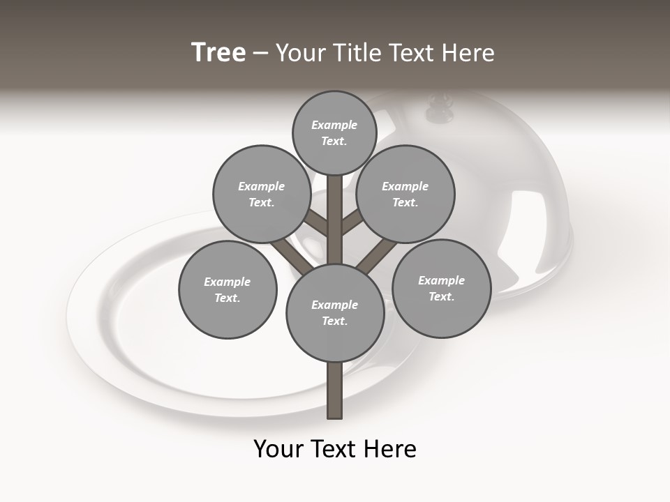 Dinner Plate Silver PowerPoint Template