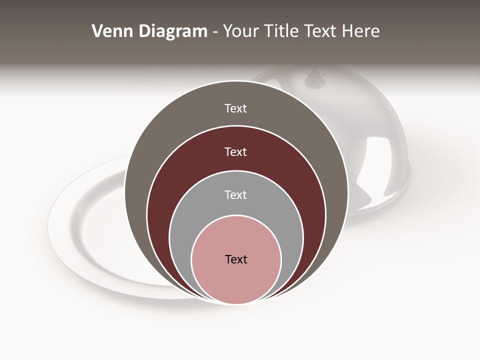 Dinner Plate Silver PowerPoint Template