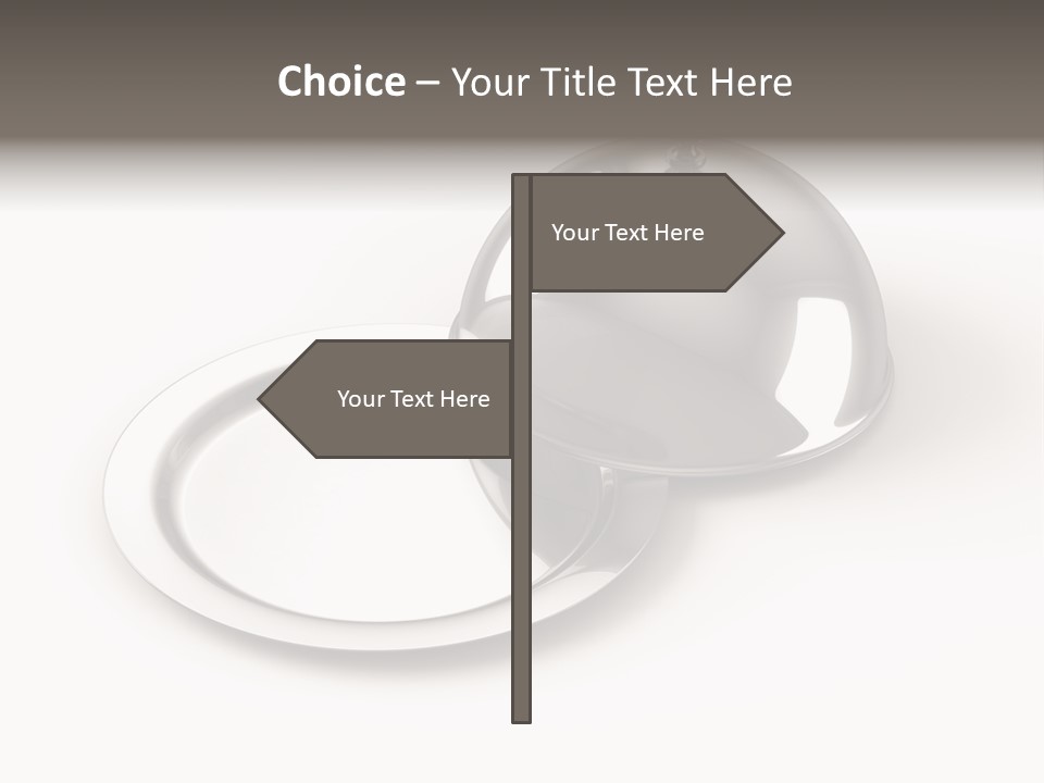 Dinner Plate Silver PowerPoint Template