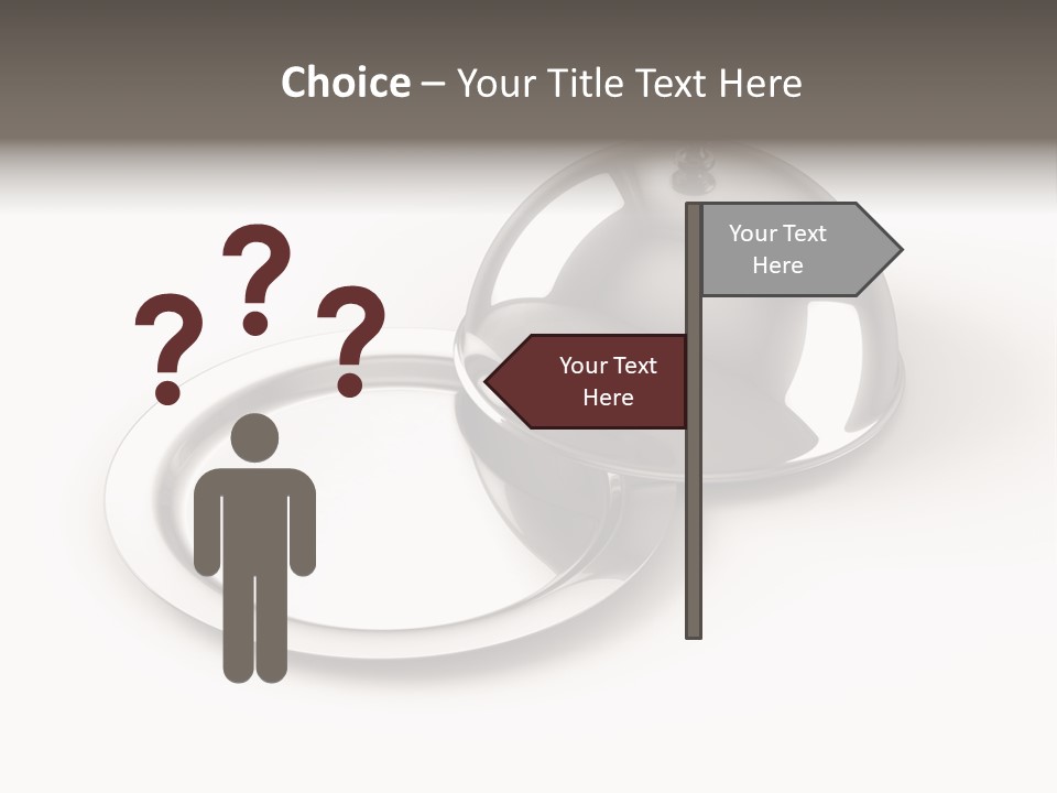 Dinner Plate Silver PowerPoint Template