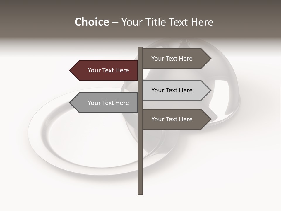 Dinner Plate Silver PowerPoint Template