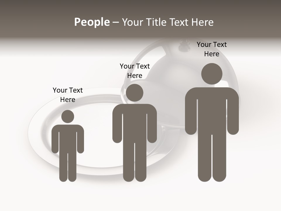 Dinner Plate Silver PowerPoint Template