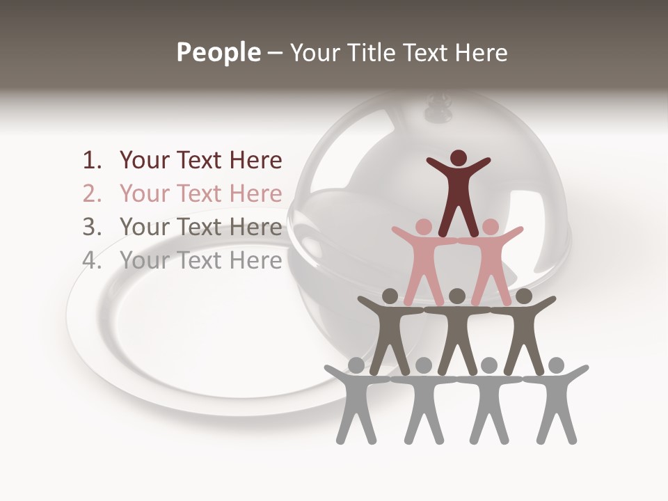 Dinner Plate Silver PowerPoint Template