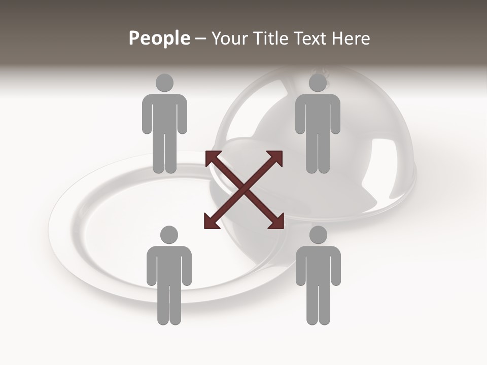 Dinner Plate Silver PowerPoint Template