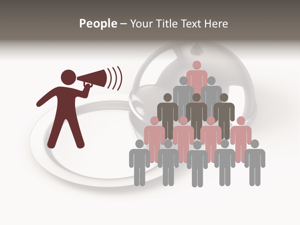 Dinner Plate Silver PowerPoint Template