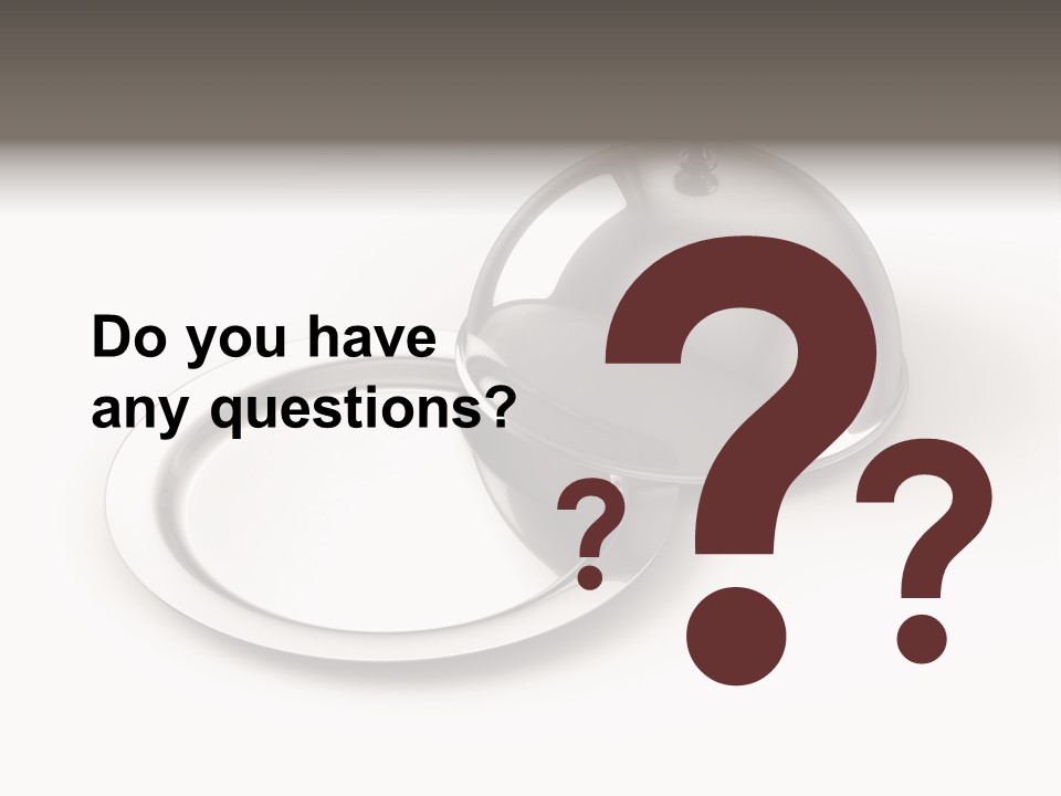 Dinner Plate Silver PowerPoint Template