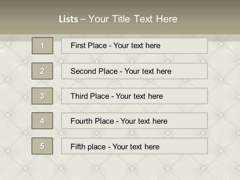 Interior Rhomb Fashion PowerPoint Template