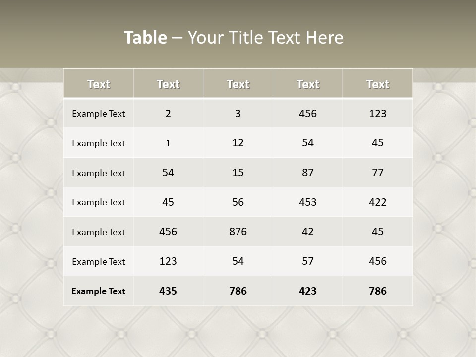Interior Rhomb Fashion PowerPoint Template
