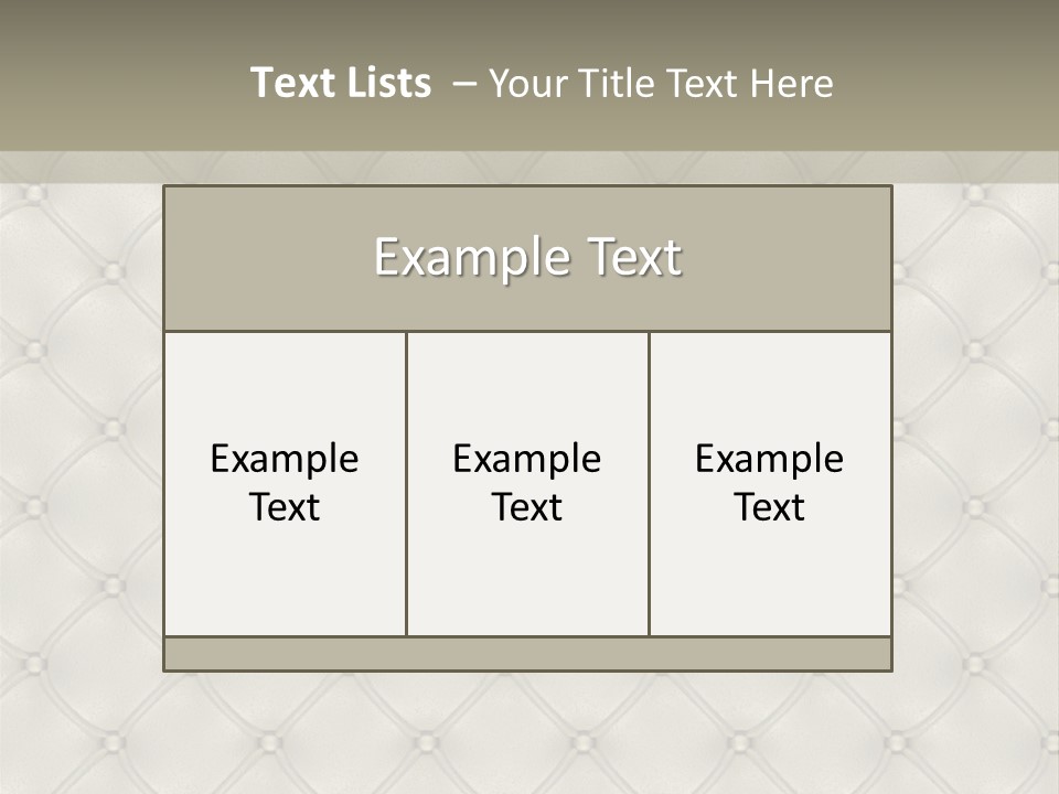 Interior Rhomb Fashion PowerPoint Template