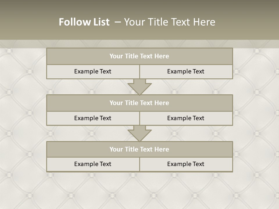 Interior Rhomb Fashion PowerPoint Template
