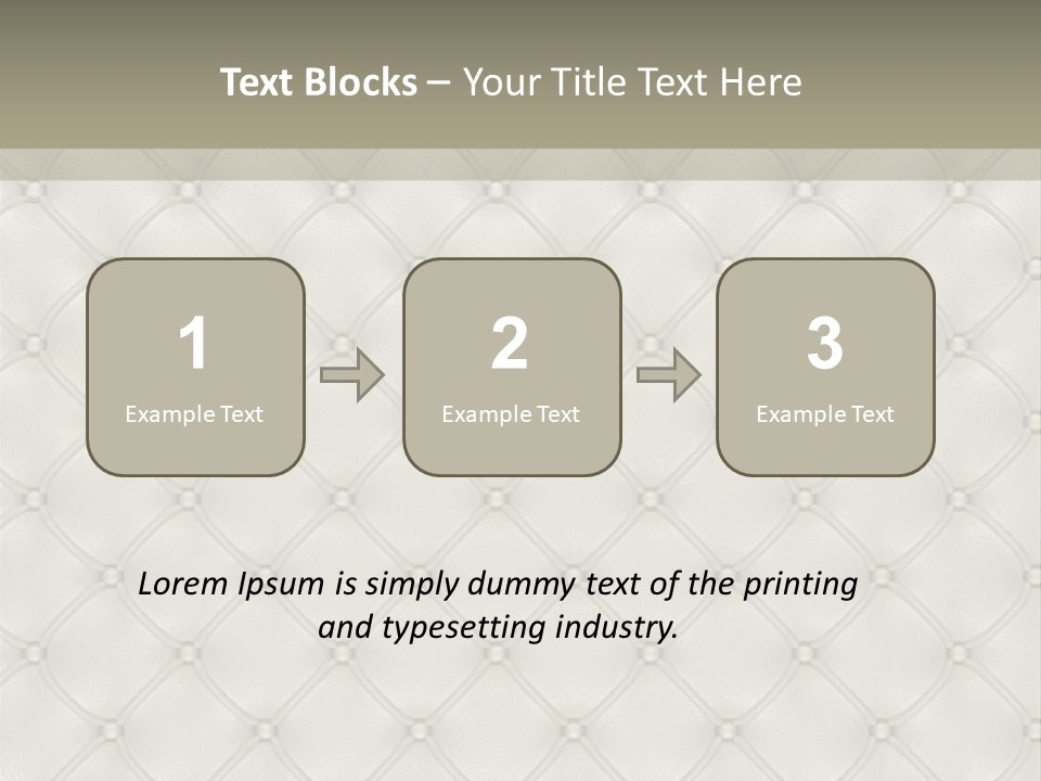 Interior Rhomb Fashion PowerPoint Template