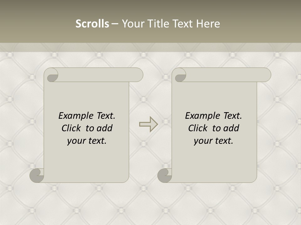 Interior Rhomb Fashion PowerPoint Template