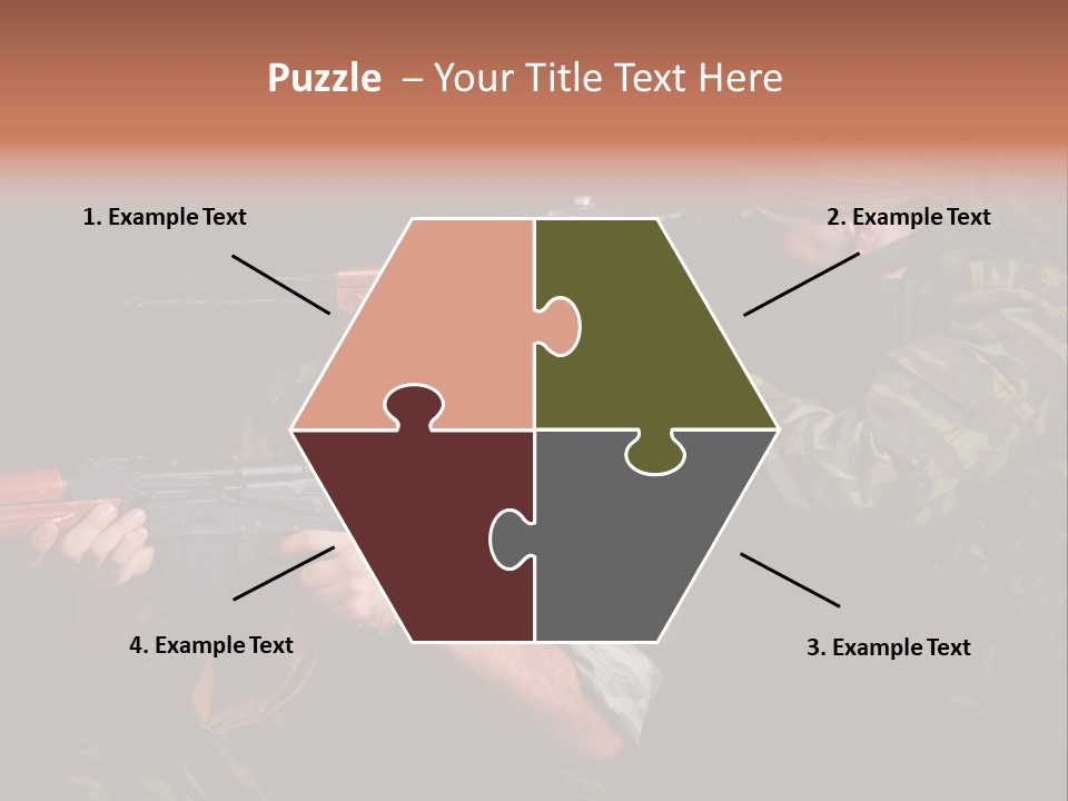 Commando Shoot Defend PowerPoint Template