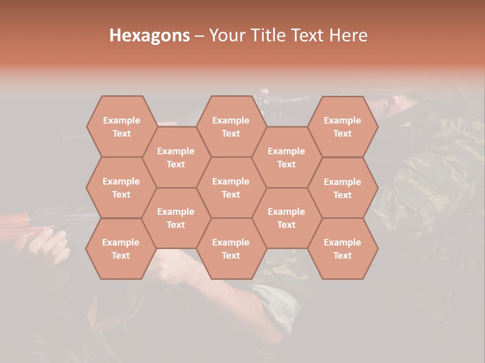 Commando Shoot Defend PowerPoint Template