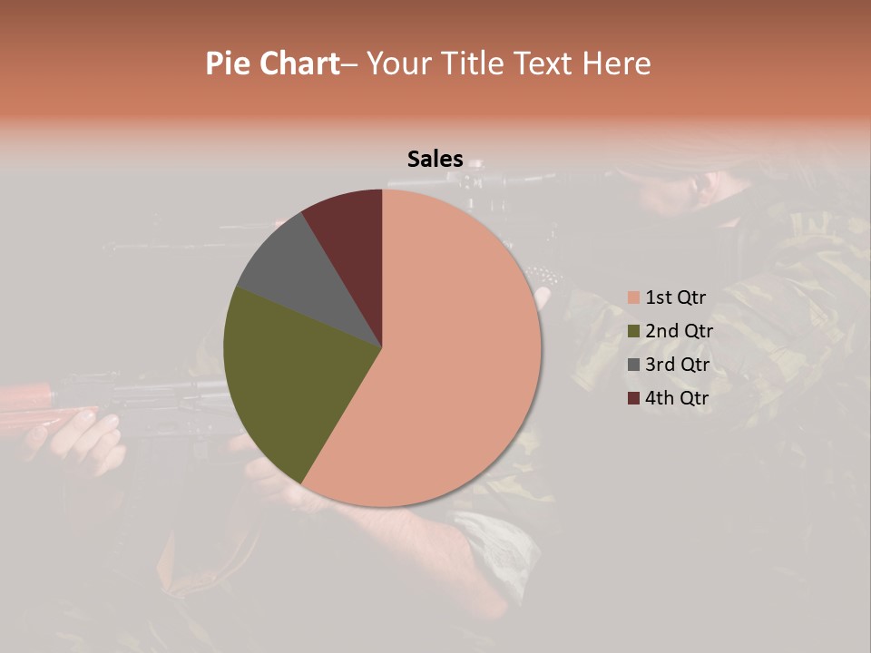 Commando Shoot Defend PowerPoint Template