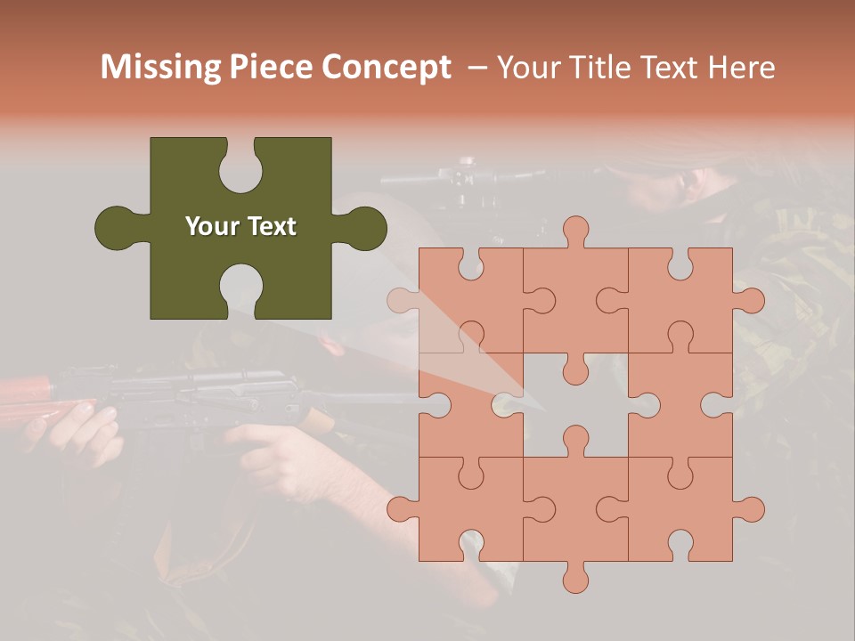 Commando Shoot Defend PowerPoint Template