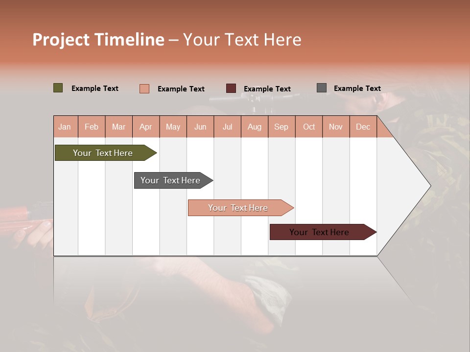 Commando Shoot Defend PowerPoint Template