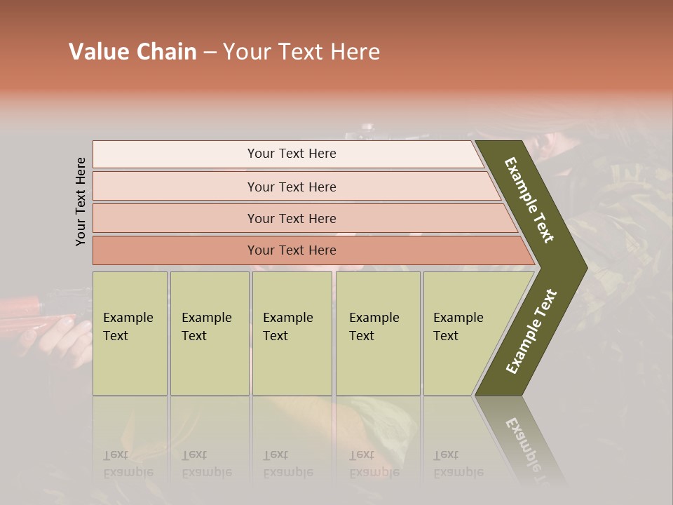 Commando Shoot Defend PowerPoint Template