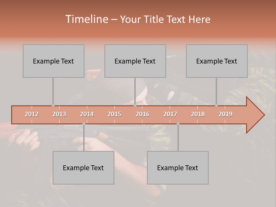 Commando Shoot Defend PowerPoint Template