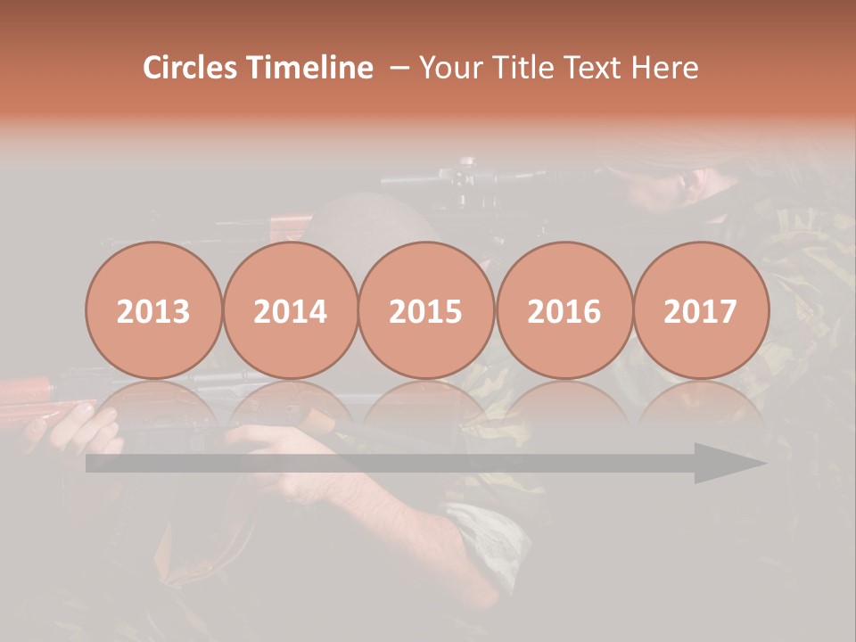 Commando Shoot Defend PowerPoint Template