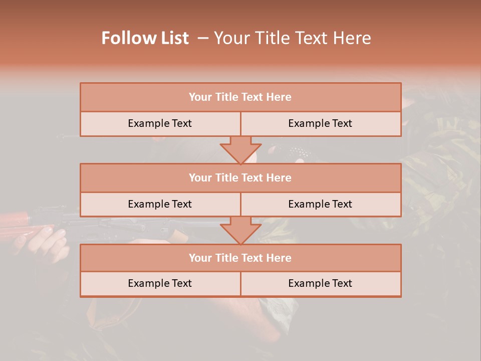 Commando Shoot Defend PowerPoint Template