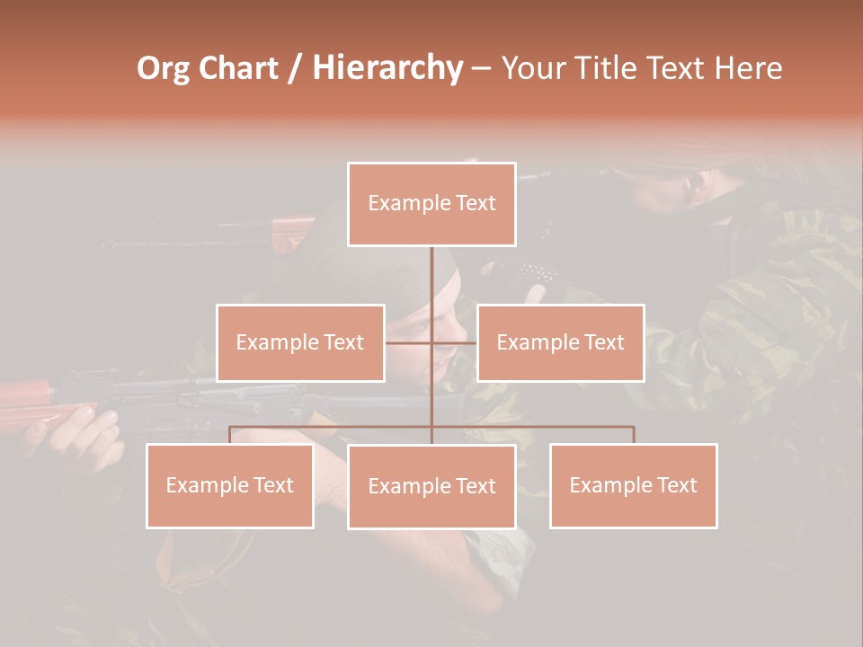 Commando Shoot Defend PowerPoint Template