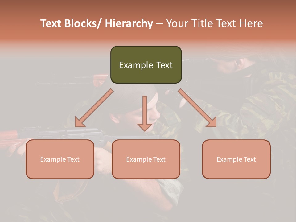Commando Shoot Defend PowerPoint Template