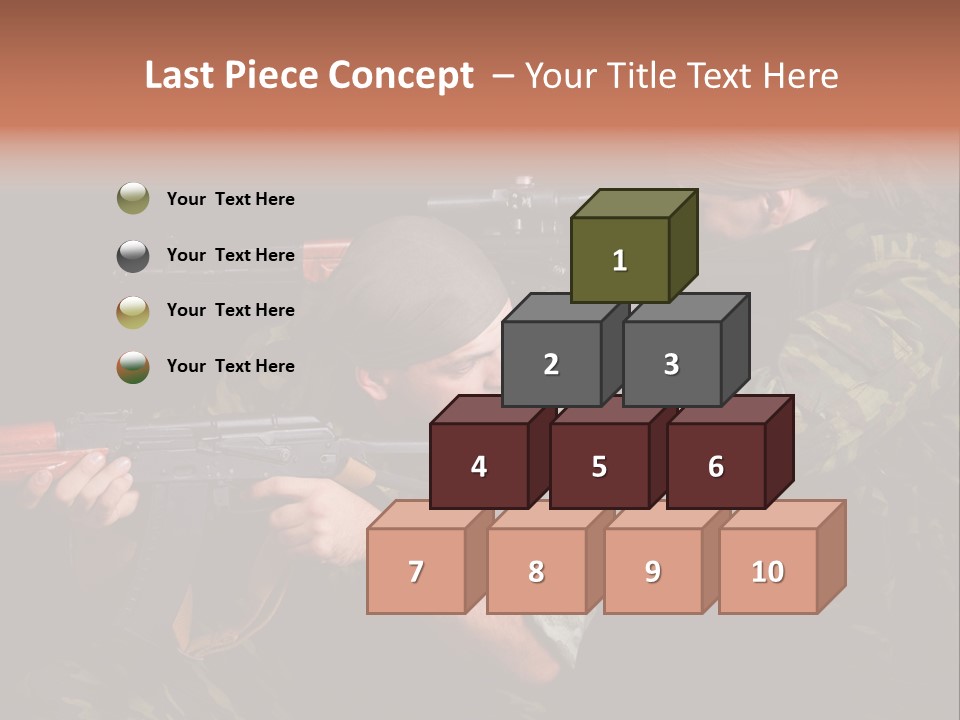 Commando Shoot Defend PowerPoint Template