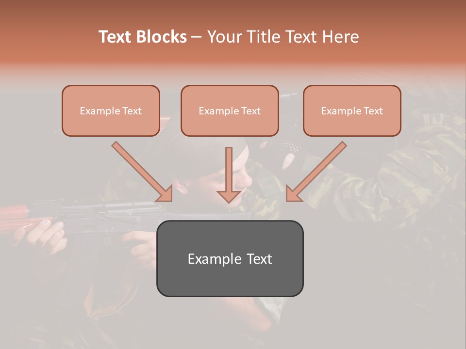 Commando Shoot Defend PowerPoint Template