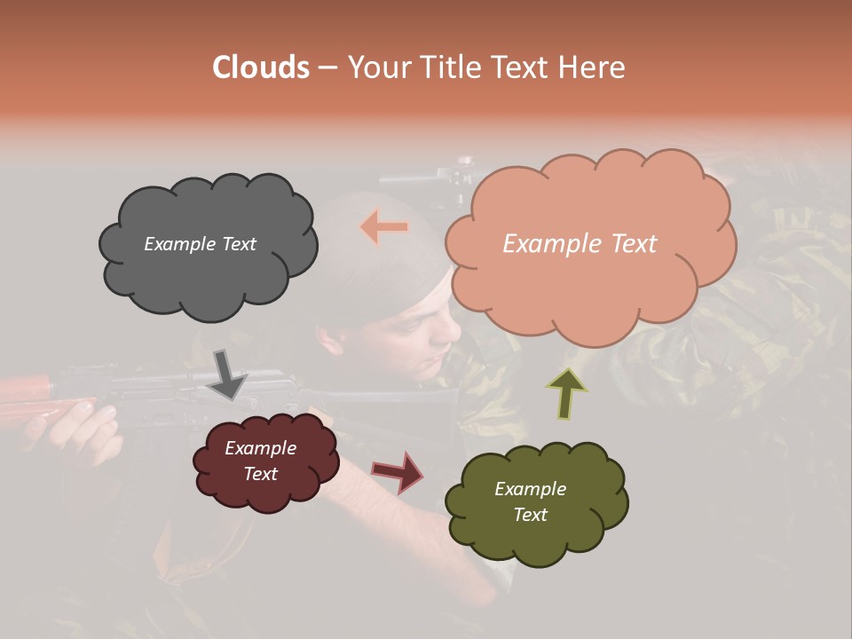 Commando Shoot Defend PowerPoint Template