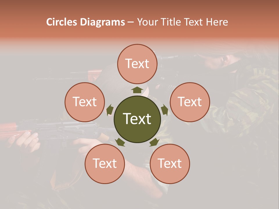 Commando Shoot Defend PowerPoint Template
