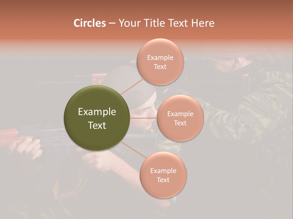 Commando Shoot Defend PowerPoint Template
