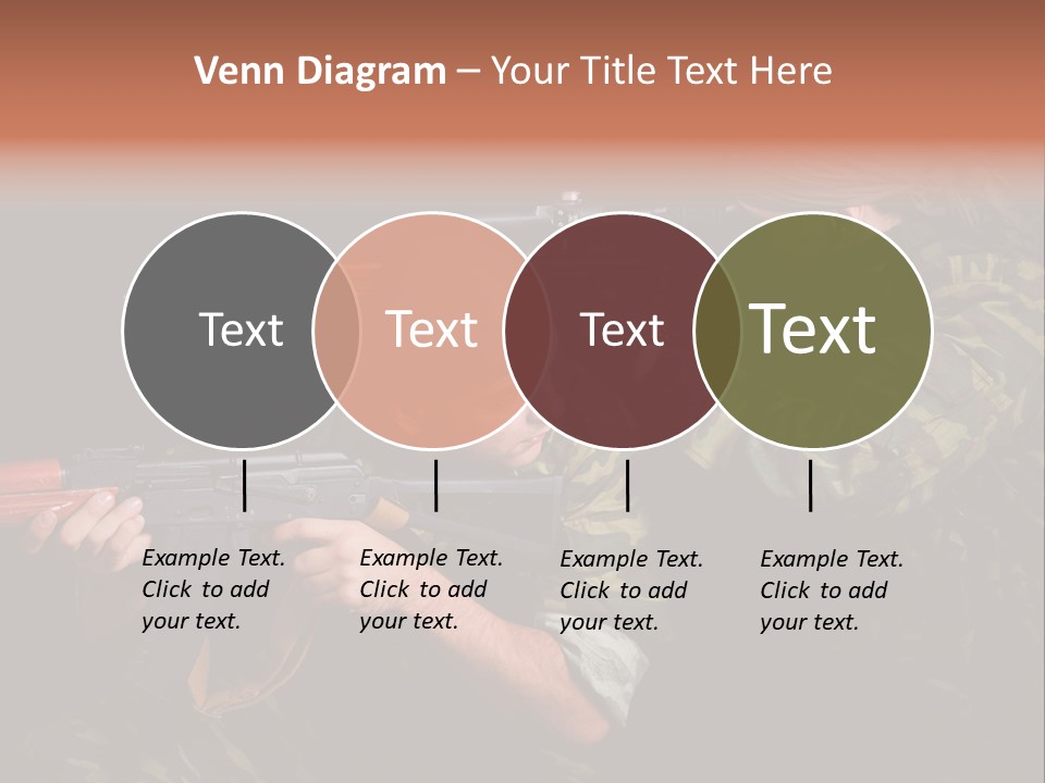 Commando Shoot Defend PowerPoint Template