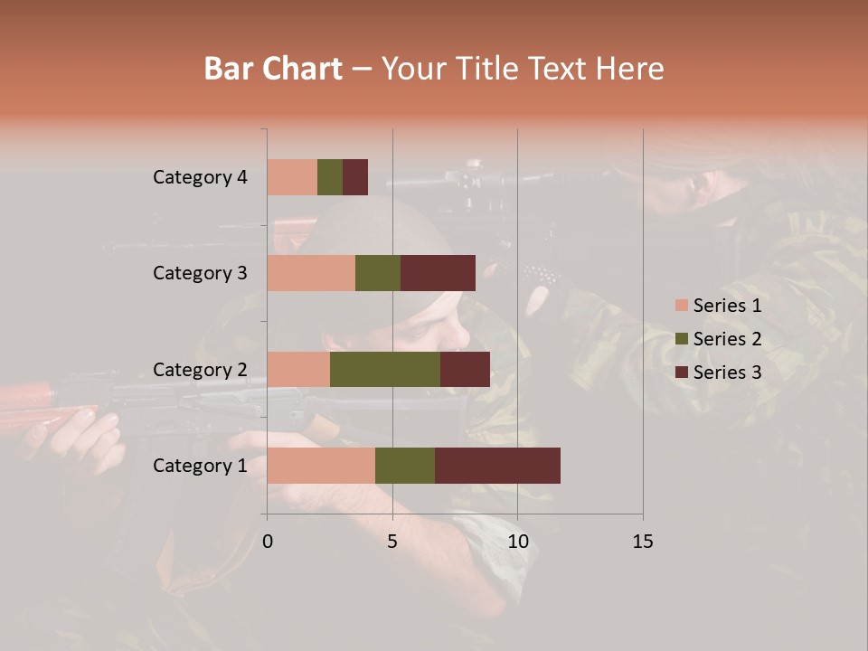 Commando Shoot Defend PowerPoint Template