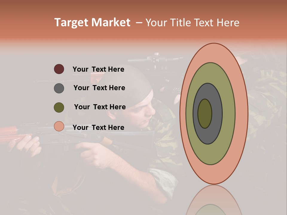 Commando Shoot Defend PowerPoint Template