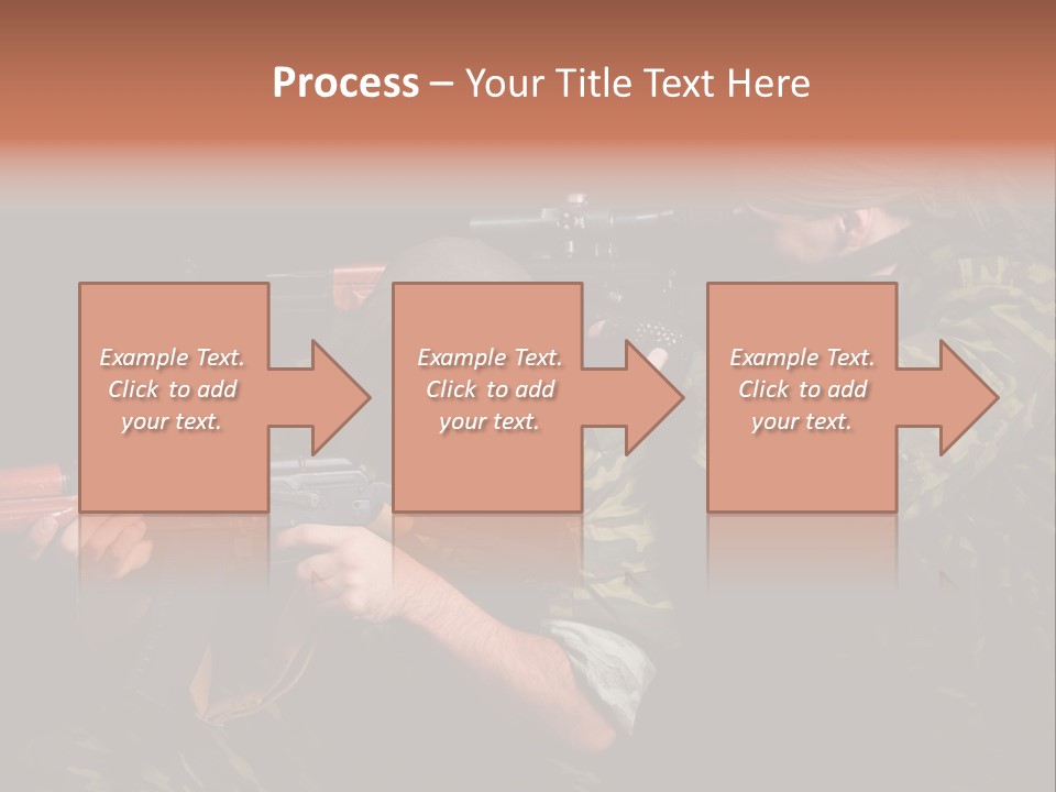 Commando Shoot Defend PowerPoint Template
