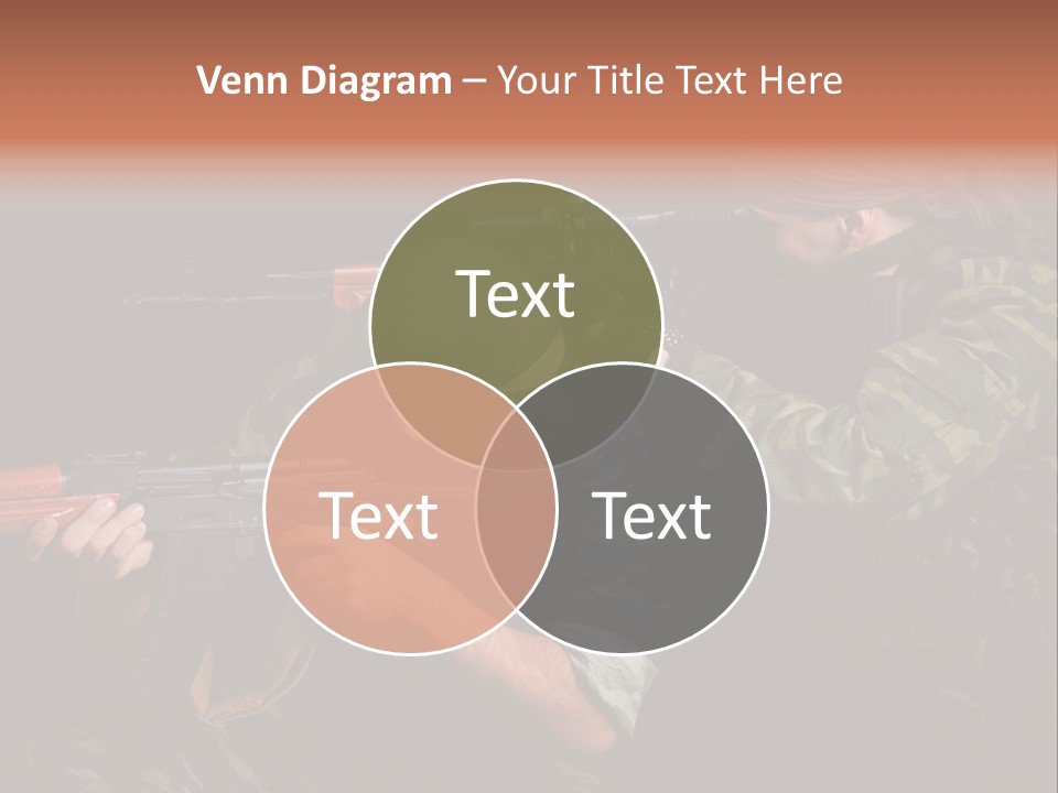Commando Shoot Defend PowerPoint Template