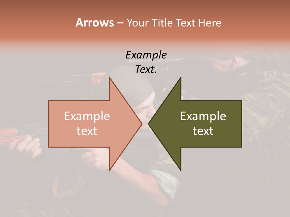 Commando Shoot Defend PowerPoint Template