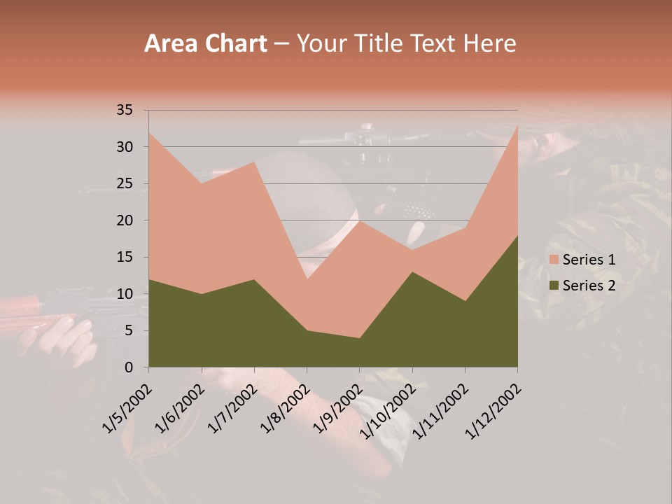 Commando Shoot Defend PowerPoint Template